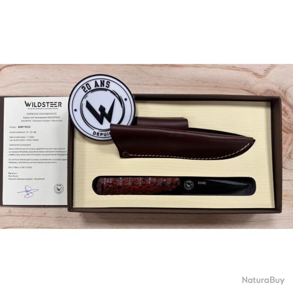 BABY WILD �DITION 20 ANS N�01/40 PAKAWOOD COCOBOLO LAME NOIRE - WILDSTEER NEUF U MARRON