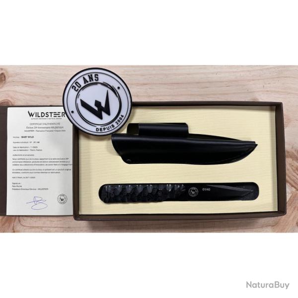 BABY WILD �DITION 20 ANS N�01/40 MICARTA NOIR LAME NOIRE - WILDSTEER NEUF U NOIR