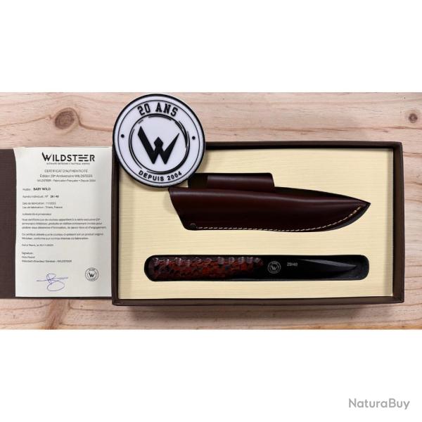 BABY WILD �DITION 20 ANS N�29/40 PAKAWOOD COCOBOLO LAME NOIRE - WILDSTEER NEUF U MARRON