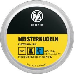 BOITE DE PLOMBS MEISTERKUGELN 4.5MM 0.53G X500 - RWS