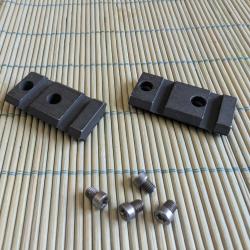 paire d'embase en acier carbone pour remington 700