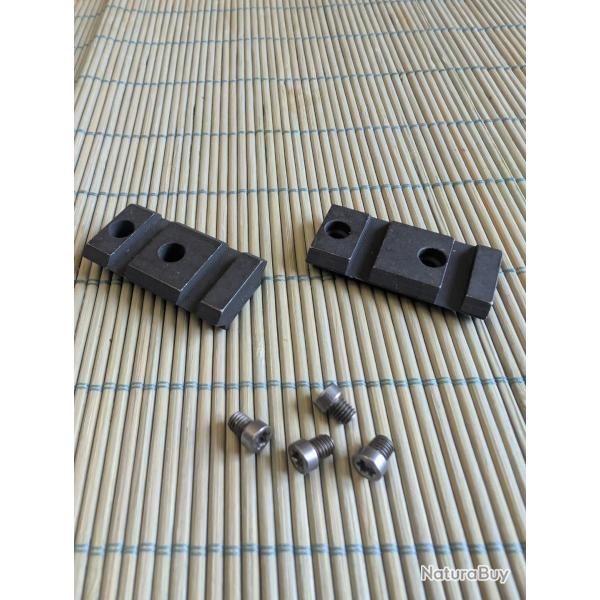 paire d'embase en acier carbone pour remington 700