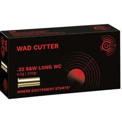 GECO 32 S&W Long Wad Cut LWC 100gr X50