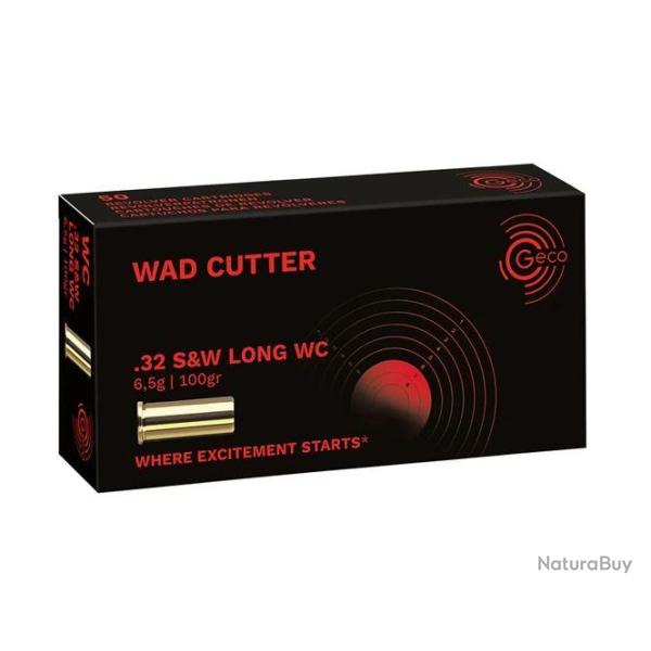 GECO 32 S&W Long Wad Cut LWC 100gr X50