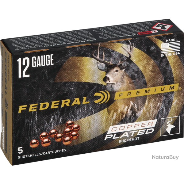 Chevrotine Federal Calibre 12/76 15 Grains Taille  8.38Mm