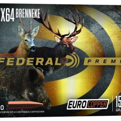 Cartouches Federal Premium Euro Copper Calibre 7X64 150 Grains