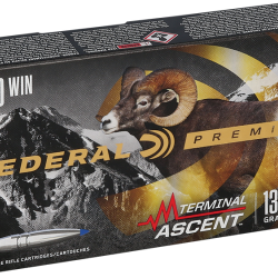 Cartouches Federal Terminal Ascent Calibre 270 Win 136 Gr Terminal Ascent