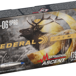 Cartouches Federal Terminal Ascent Calibre 3006 Sprg 175Gr Terminal Ascent