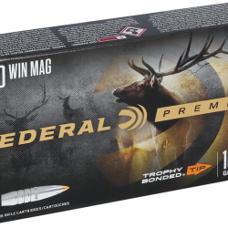 Cartouches Federal Premium Ogive Trophy Bonded Tip Calibre 300 Win Mag - 180 grains