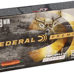 Cartouches Federal Premium Ogive Trophy Copper Calibre 308 Win-165 grains