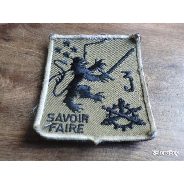 insigne tissu brod�e  patch savoir faire  3e r�giment du mat�riel