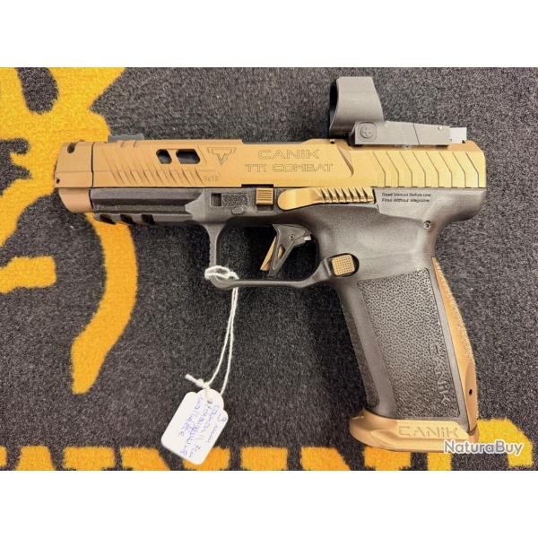 Canik TTI Combat Bronze 9 mm + Point rouge occasion