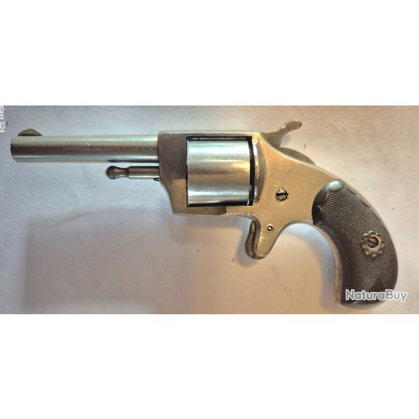 Revolver 22 Short PERCUSSION ANNULAIRE 7 coups CONTINENTAL 1  du 19�me 1876 canon lisse cat D