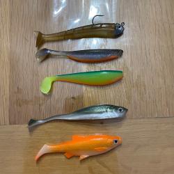 Lot de 5 leurres souple