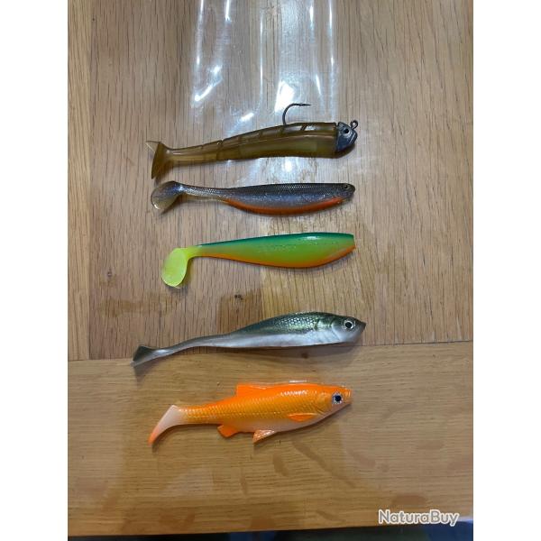 Lot de 5 leurres souple