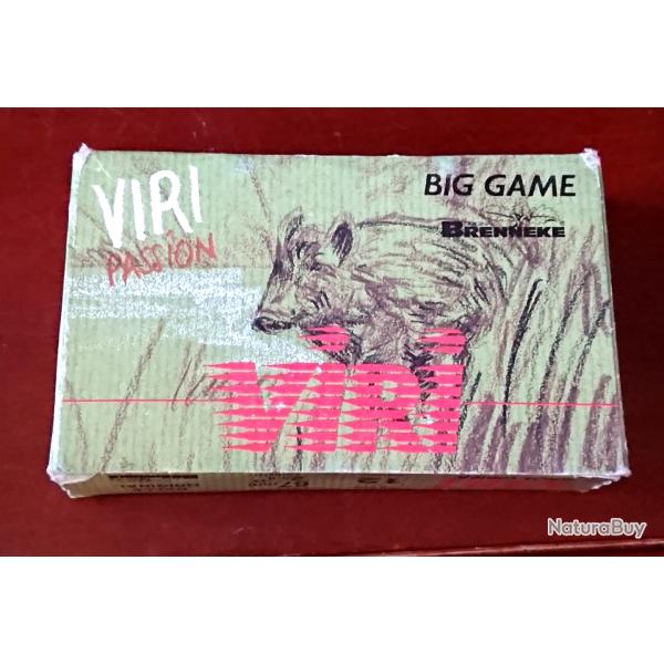 Boite de cinq Cartouches � balle Brenneke calibre 12x67.