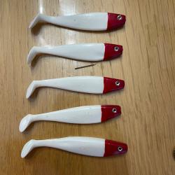 Lot de 5 leurres souple Delalande