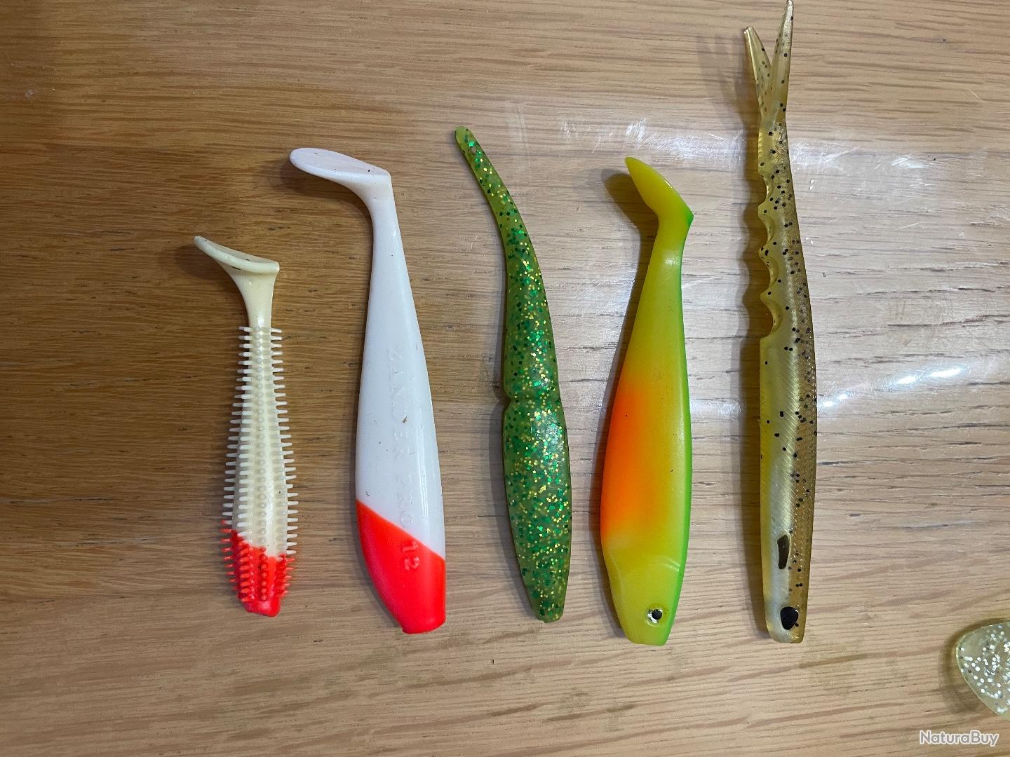 Lot De 5 Leurres De Pêche Vintage En Métal - Cuillers - Eau Douce - Années Passées