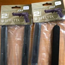 2 lots de 2 chargeurs Beretta Elite II pour armes &agrave; air
