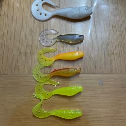 Lot de 6 leurres souple 4.0