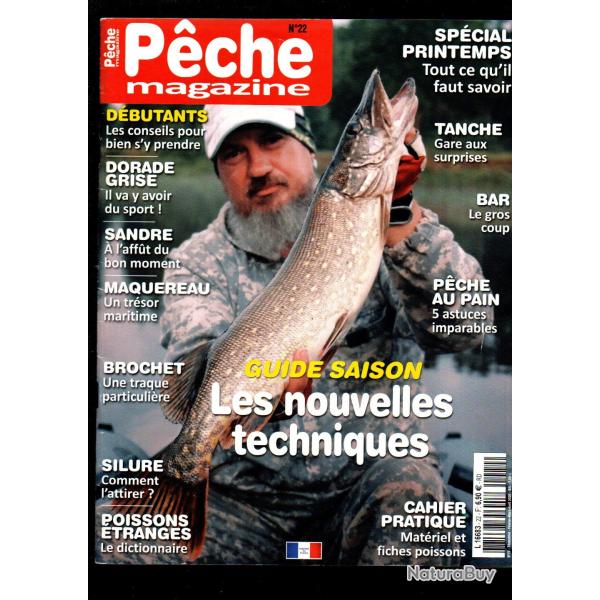 p�che magazine 22, dorade grise, sandre, maquereau, brochet , p�che au pain, bar ,