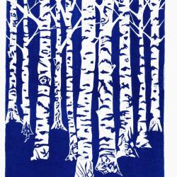 "Ta&iuml;ga" Linogravure artisanale sign&eacute;e Spada