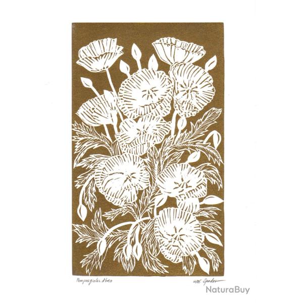 "Pampasgiolu d'oro", linogravure originale sign�e Spada