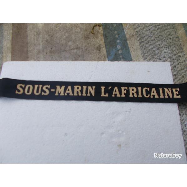 bande de bachi sous-marin   L'AFRICAINE :neuf