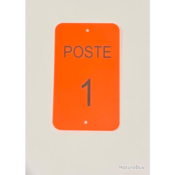 Num�ro de poste ou battue num�ro sur-mesure x5 orange