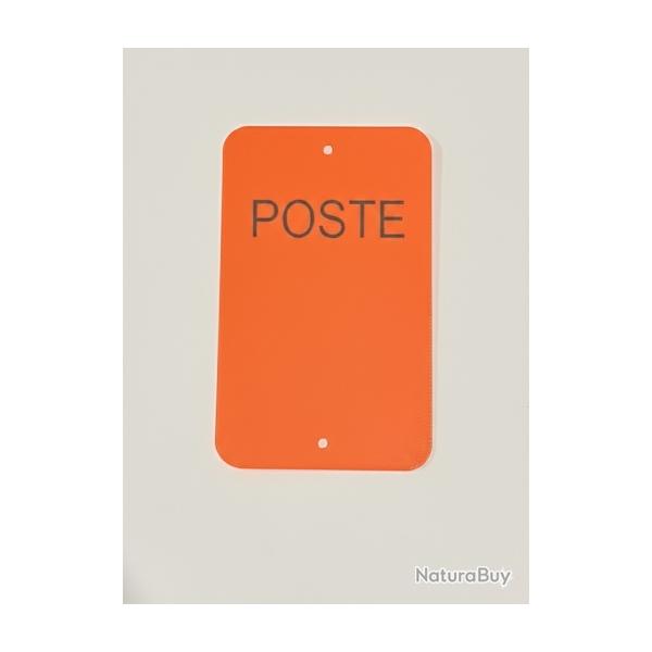 Num�ro de poste ou battue vierge x10 orange