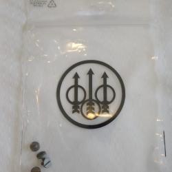 4 VIS DE PLAQUETTE TETE FENDU EN INOX MAT POUR BERETTA 92FS / 92S /m9 / 92a1 /96a1 / 92