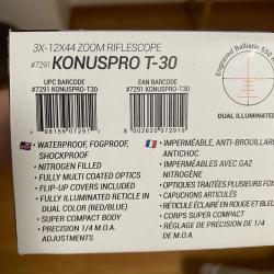 Lunette KonusPro T-30 3-12x44 - R&eacute;ticule &eacute;clair&eacute;