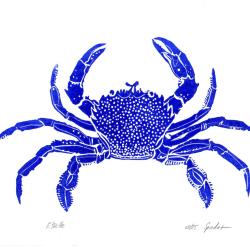 "&Eacute;trille", linogravure originale sign&eacute;e Spada