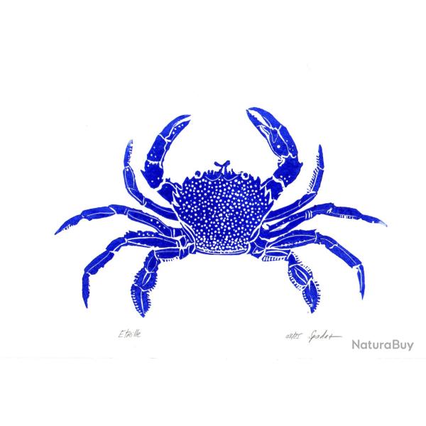 "�trille", linogravure originale sign�e Spada