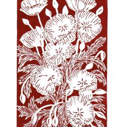 "Pampasgiolu rossu", linogravure originale sign&eacute;e Spada