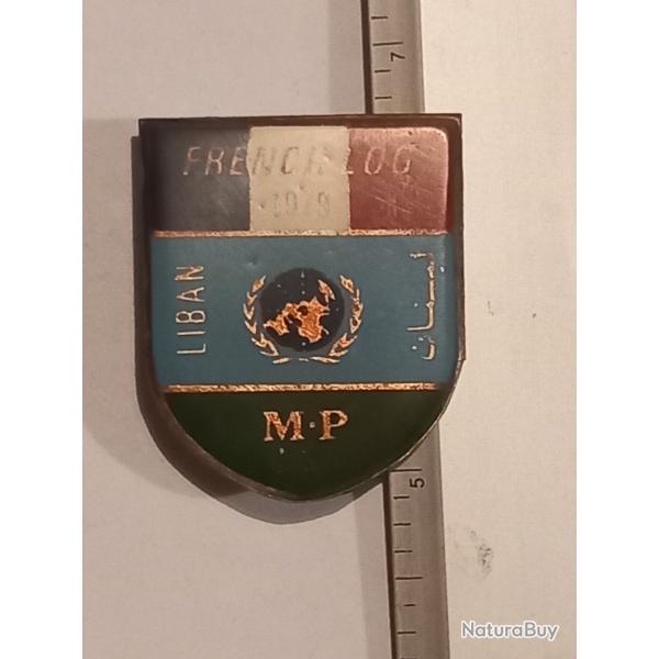 Insigne de la police militaire (MP) du d�tachement fran�ais au Liban (1979)