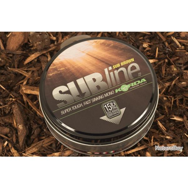 Nylon Subline Ultra Tough Brown Korda 0.43mm / 20lb
