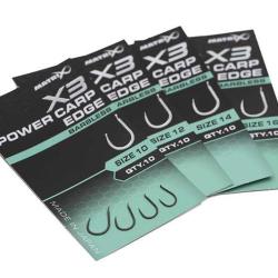 Matrix X3 Power Carp Edge Barbless - Hame&ccedil;on carpe PTFE 10