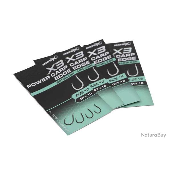 Matrix X3 Power Carp Edge Barbless - Hame�on carpe PTFE 10