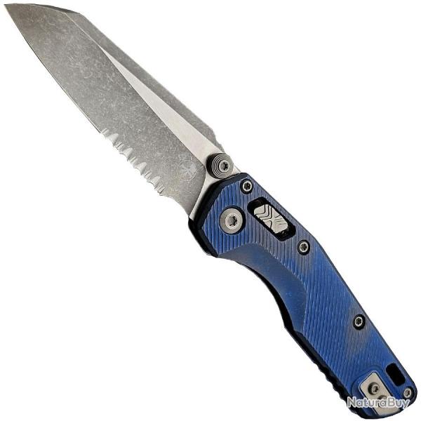 MSI Mini RAM-LOCK P/S Apocalyptic Antique Blue Fluted Titanium - Microtech