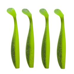 LEURRE TRZ TUMMY SHAD 14CM X4 - JAUNE PAILLETTE - 