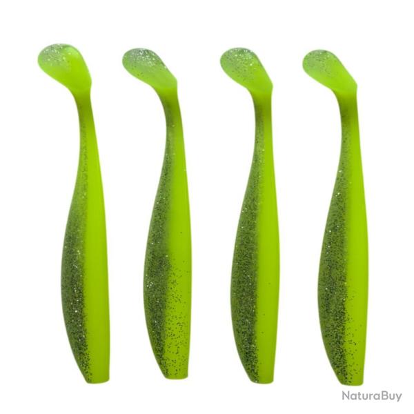 LEURRE TRZ TUMMY SHAD 14CM X4 - JAUNE PAILLETTE - 