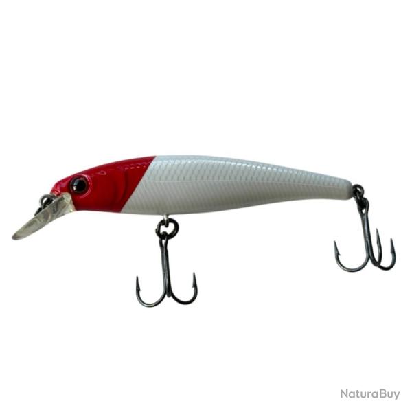LEURRE TRZ JERKY BOY 8.5CM - BLANC TETE ROUGE - 