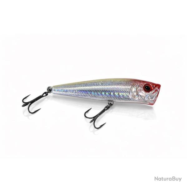 LEURRE TRZ POP'N'BANG 8CM - BLANC TETE ROUGE - 