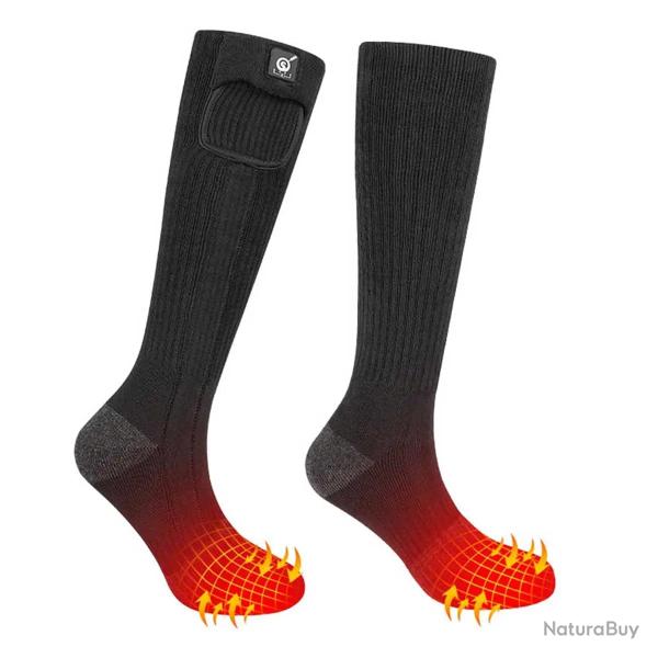 Chaussettes chauffantes Ertak Teamwood� pour homme - Noir 40 / 42