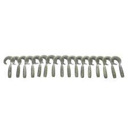 LEURRE TRZ CURLY 4.5CM X16 - BLANC PAILLETE - 