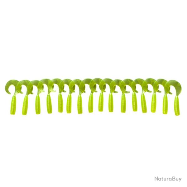 LEURRE TRZ CURLY 4.5CM X16 - Jaune - 