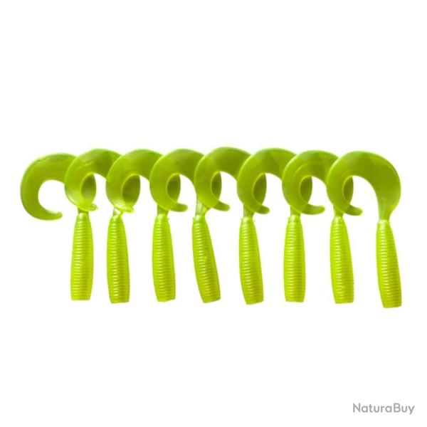 LEURRE TRZ CURLY 7CM X8 - Jaune - 