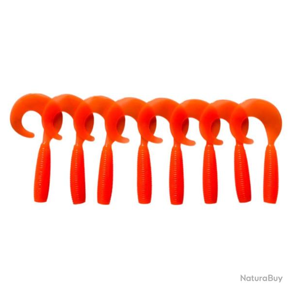 LEURRE TRZ CURLY 7CM X8 - Orange - 