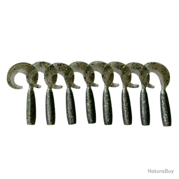 LEURRE TRZ CURLY 7CM X8 - BABY BASS - 